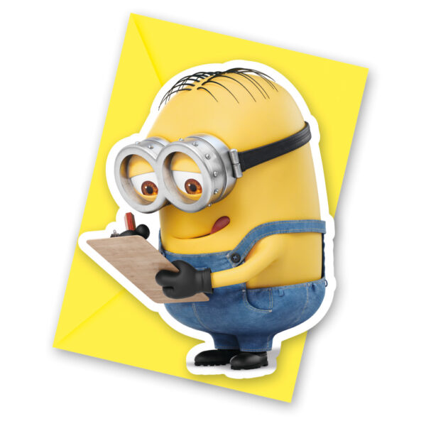 Minions The Rise of Gru inbjudningskort 6 st