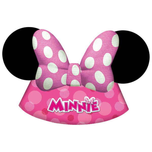 Disney Minnie Junior partyhatt, shako 6-pack