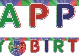 PJ Masks Trio Happy Birthday-skylt 200 cm
