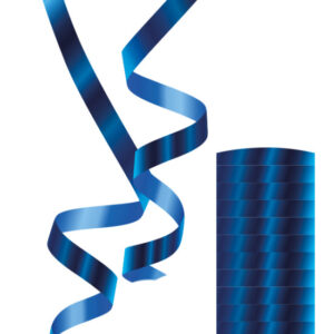 Colour Metallic Blue Streamer