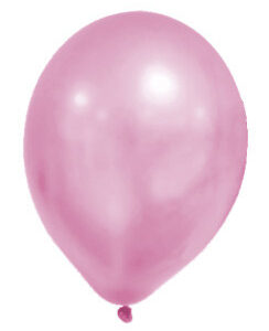 Färg Metallic Rosa Pastellballong, 8 st