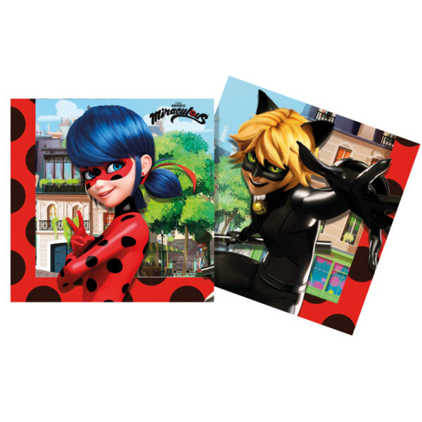 Miraculous Ladybug servetter 20-pack 33x33 cm