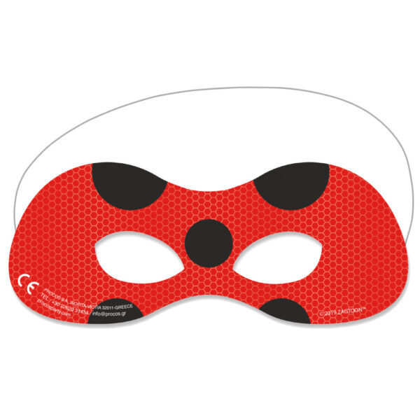 Miraculous Ladybug hjälmmask, 6 stycken