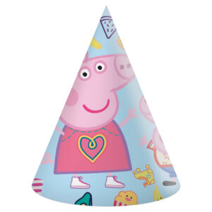 Greta gris partyhatt, shako (set om 6)