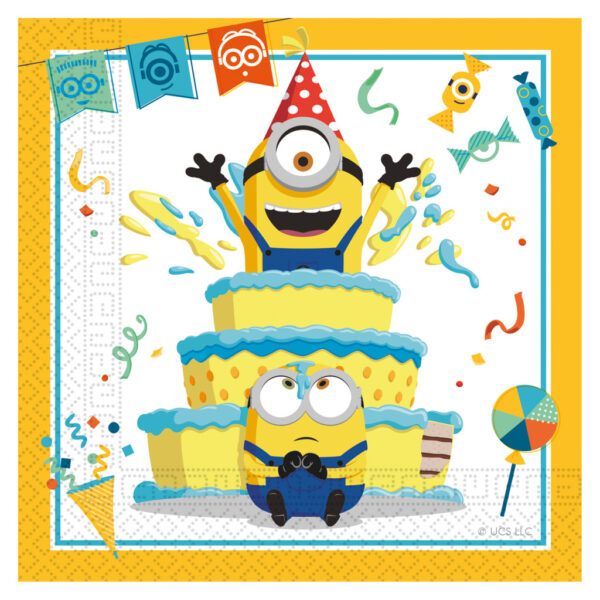 Minions The Rise of Gru servettset 20-pack 33x33 cm