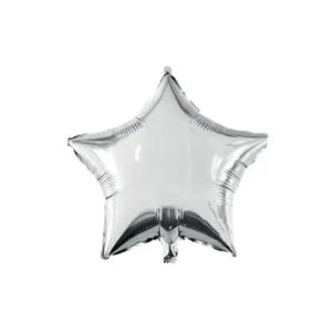Star Silver, silverfolieballong 46 cm