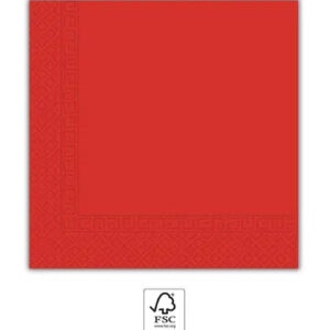 Colour enfärgad röd servett, 20 st, 33x33 cm, FSC
