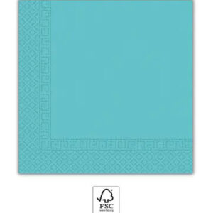 Servetter i enfärgat ljusblått och blått, 20-pack, 33x33 cm, FSC