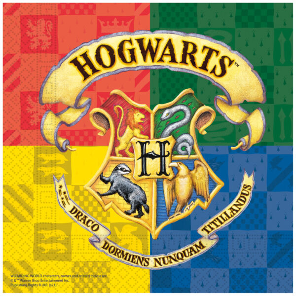 Harry Potter Hogwarts Houses servettpaket 20-pack 33x33 cm FSC