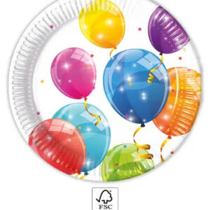Ballong Pappersassiett 8-pack 23 cm FSC