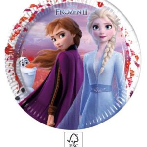 Disney Frozen pappersassiett 8 st 23 cm FSC