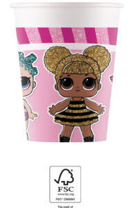 LOL Surprise Glitterati pappersmuggar 8 st 200 ml FSC