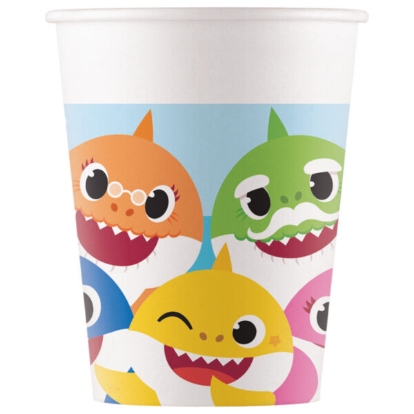 Baby Shark Fun in the Sun pappersmuggar 8-pack 200 ml FSC