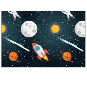 Space Rocket plastduk 120x180 cm