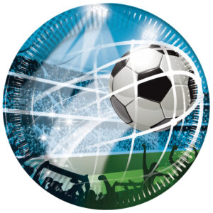 Fotbollspappersassietter 8 st 23 cm FSC