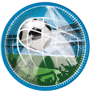 Football Soccer Fans pappersassietter 8 st 20 cm FSC