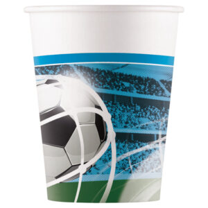 Football Soccer Fans pappersmuggar 8 st 200 ml FSC