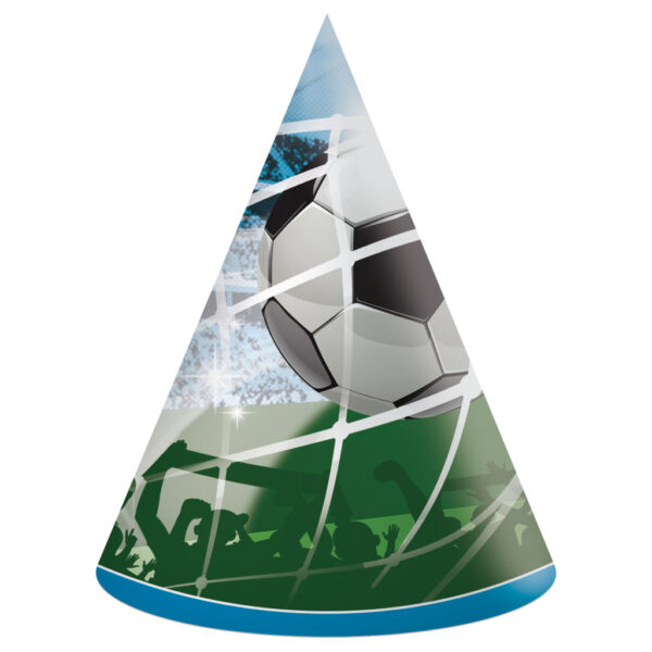 Fotbollsfans partyhatt, shako 6-pack FSC
