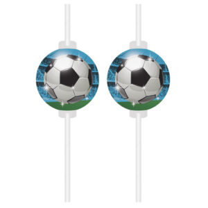 Fotbollspapperssugrör, set om 4, FSC