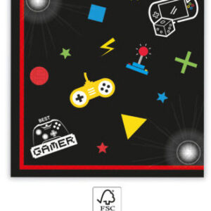 Gamer Gaming Party servetter 20 st 33x33 cm FSC
