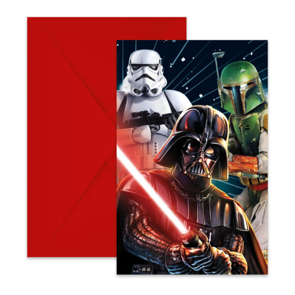 Star Wars Galaxy inbjudningskort 6-pack FSC
