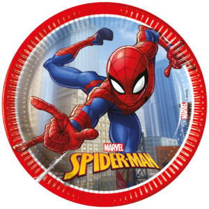 Spindelmannen Crime Fighter pappersassietter 8 st 20 cm FSC