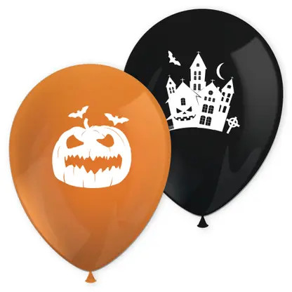 Halloweenballonger, 8-pack