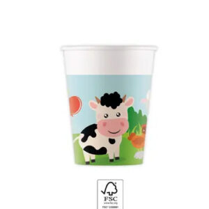 Farm Party pappersmuggar 8-pack 200 ml FSC