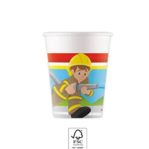 Fireman Rescue pappersmuggar 8-pack 200 ml FSC