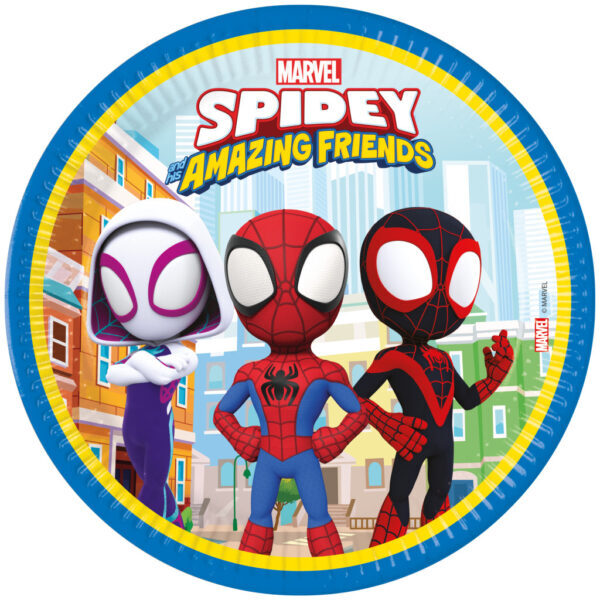 Spindelmannen Spidey 8-pack 23 cm pappersassietter FSC