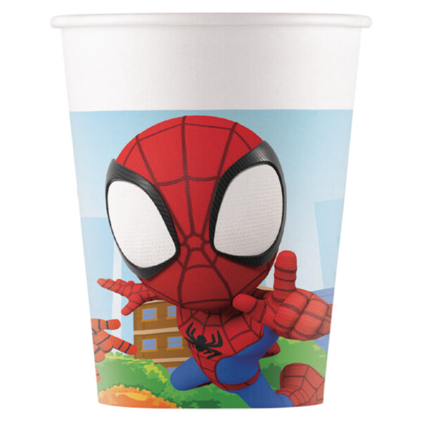 Spindelmannen Spidey pappersmuggar 8-pack 200 ml FSC