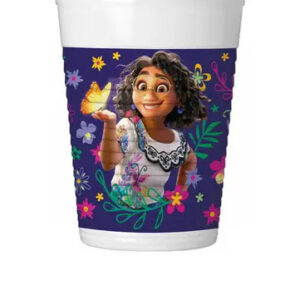 Disney Encanto plastmuggar med blomdesign 8-pack 200 ml