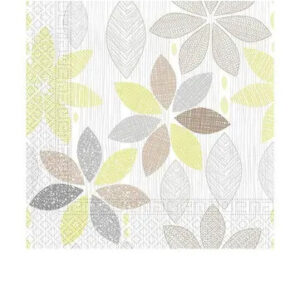 Flower Foliage Leaf servetter 20 st 33x33 cm