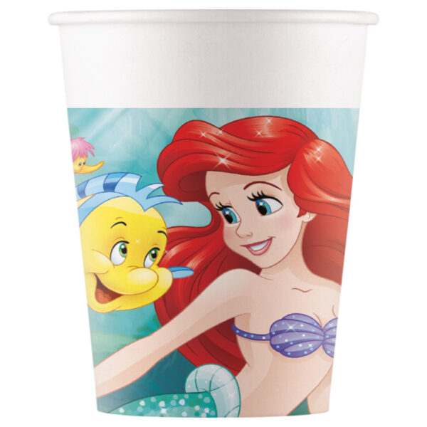 Disney Princess Ariel pappersmuggar 8-pack 200 ml FSC