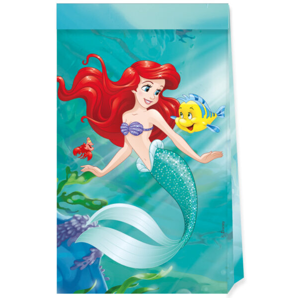 Disney Princess Ariel papperspåsar 4-pack FSC 22x13,5 cm