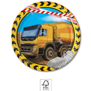 Construction 8-delars pappersfat set 20 cm FSC