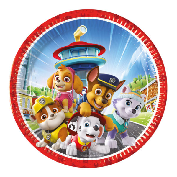 Paw Patrol Rescue Heroes papperstallrikar 8-pack 23 cm FSC