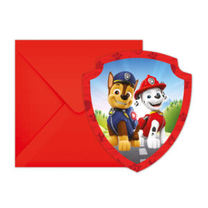 Paw Patrol Rescue Heroes inbjudningskort 6 st FSC
