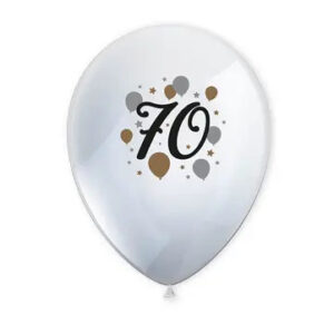 Happy Birthday 70 Ballong, 6 st 11 tum (27,5 cm)