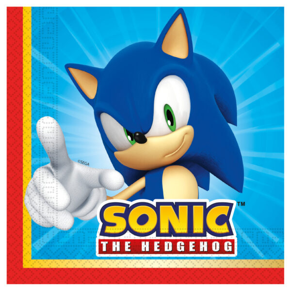 Sonic the Hedgehog Sega Servetter 20-pack 33x33 cm FSC