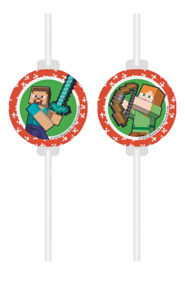 Minecraft gröna sugrör, 4-pack FSC