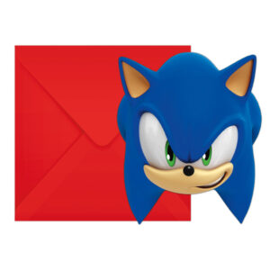Sonic the Hedgehog Sega Sonic the Hedgehog festinbjudningar 6 st FSC