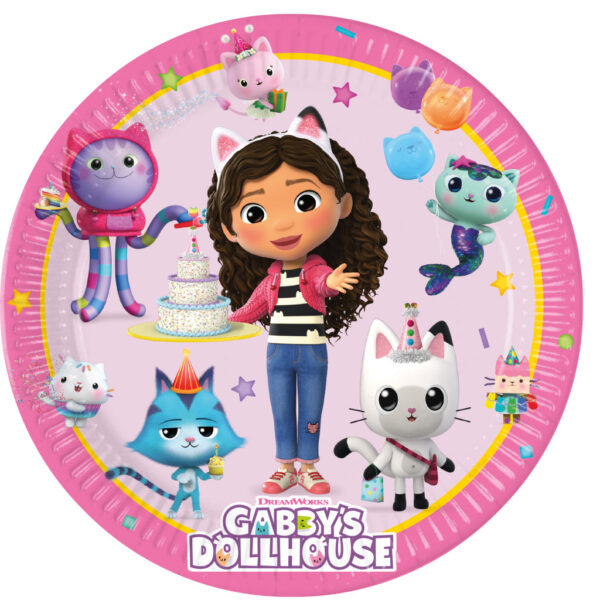 Gabbys Dockskåp Friends pappersassietter 8-pack 20 cm FSC