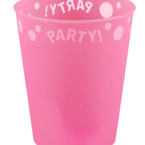 Party Pink micro premium plastmugg 250 ml