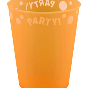 Party Orange Orange micro premium plastmugg 250 ml