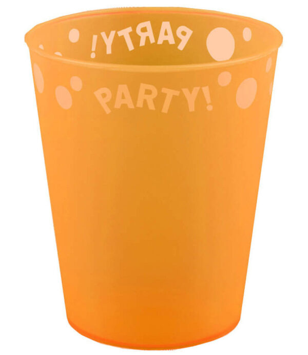 Party Orange micro premium kopp 250 ml