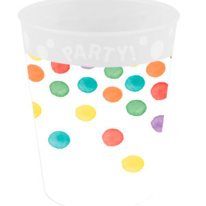 Colour Multiwatercolor Party micro premium plastmugg 250 ml