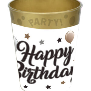 Happy Birthday Milestone Happy Birthday mikropremium plastmugg 250 ml