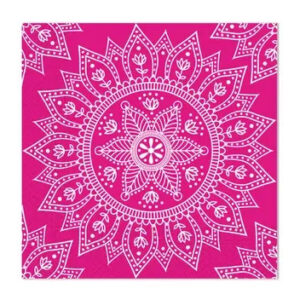 Colour Fuchsia White Mandala Servett 20 st, 33x33 cm FSC