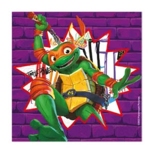 Teenage Mutant Ninja Turtles servetter lila 20-pack 33x33 cm FSC